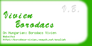 vivien borodacs business card